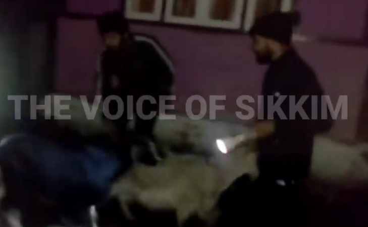 Major landslide triggers above Dikchu NHPC Teesta Stage V Dam at Sokpay Village