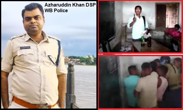 Brave cop disguised as reporter overpowers man with gun in Malda High School ,West Bengal