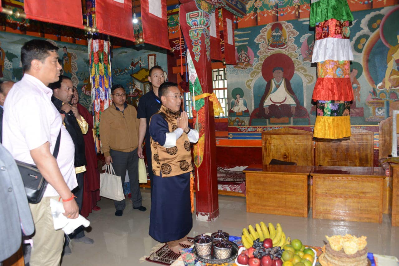 CM attended the Boom Puja (Biswa Shanti Puja) at Upper Sumin under Pakyong District