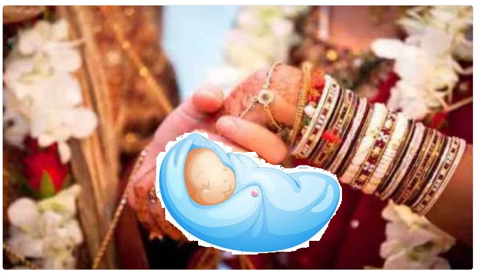 A bride gives birth just a day after wedding