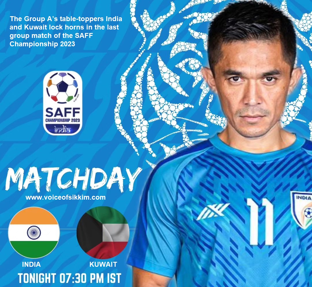 Sunil Chhetri’s Team India vs Kuwait Locks Horn In SAFF Championship 2023