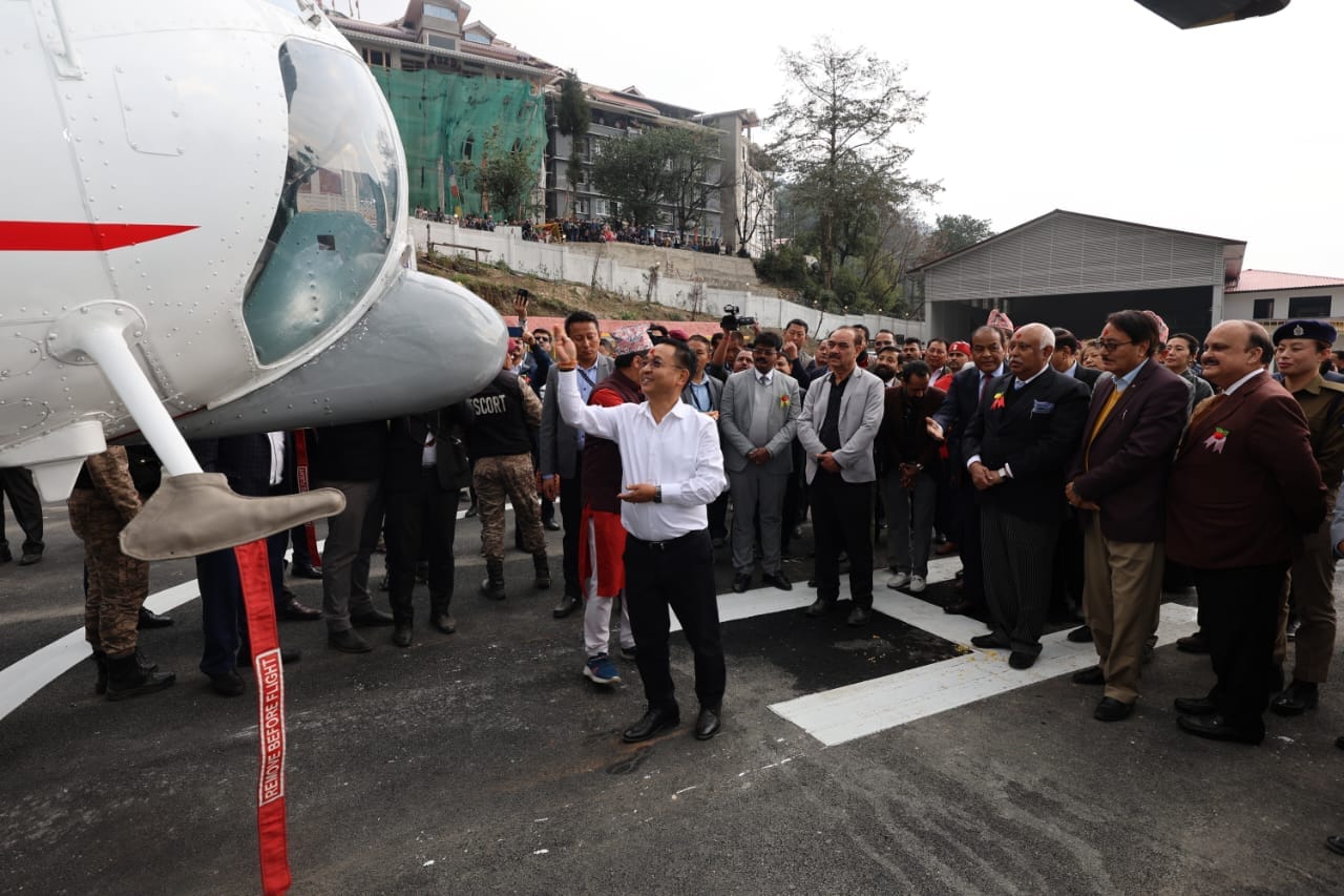 CM Unveils 26 Seater Commercial Operation MI172 Helicopter 