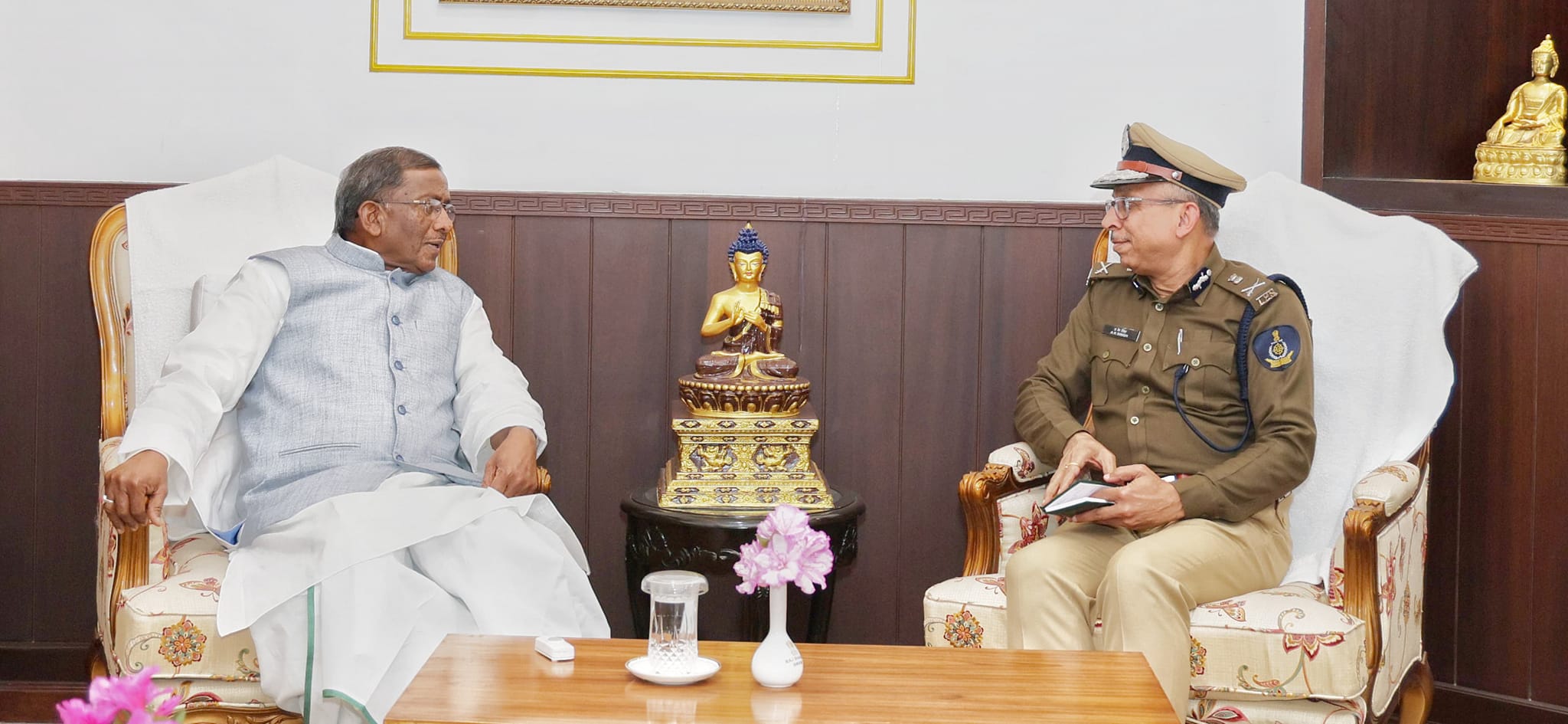 KN Rai Assault Case : DGP Paid Visit To Governor at Raj Bhavan