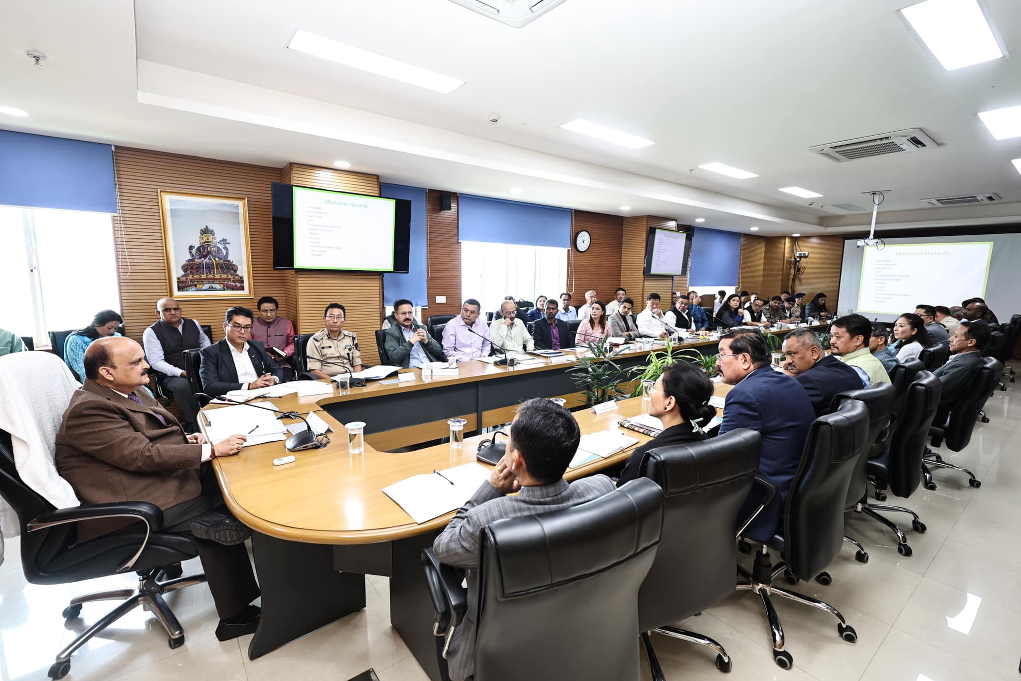 Sikkim CS discusses monsoon preparedness with line departments