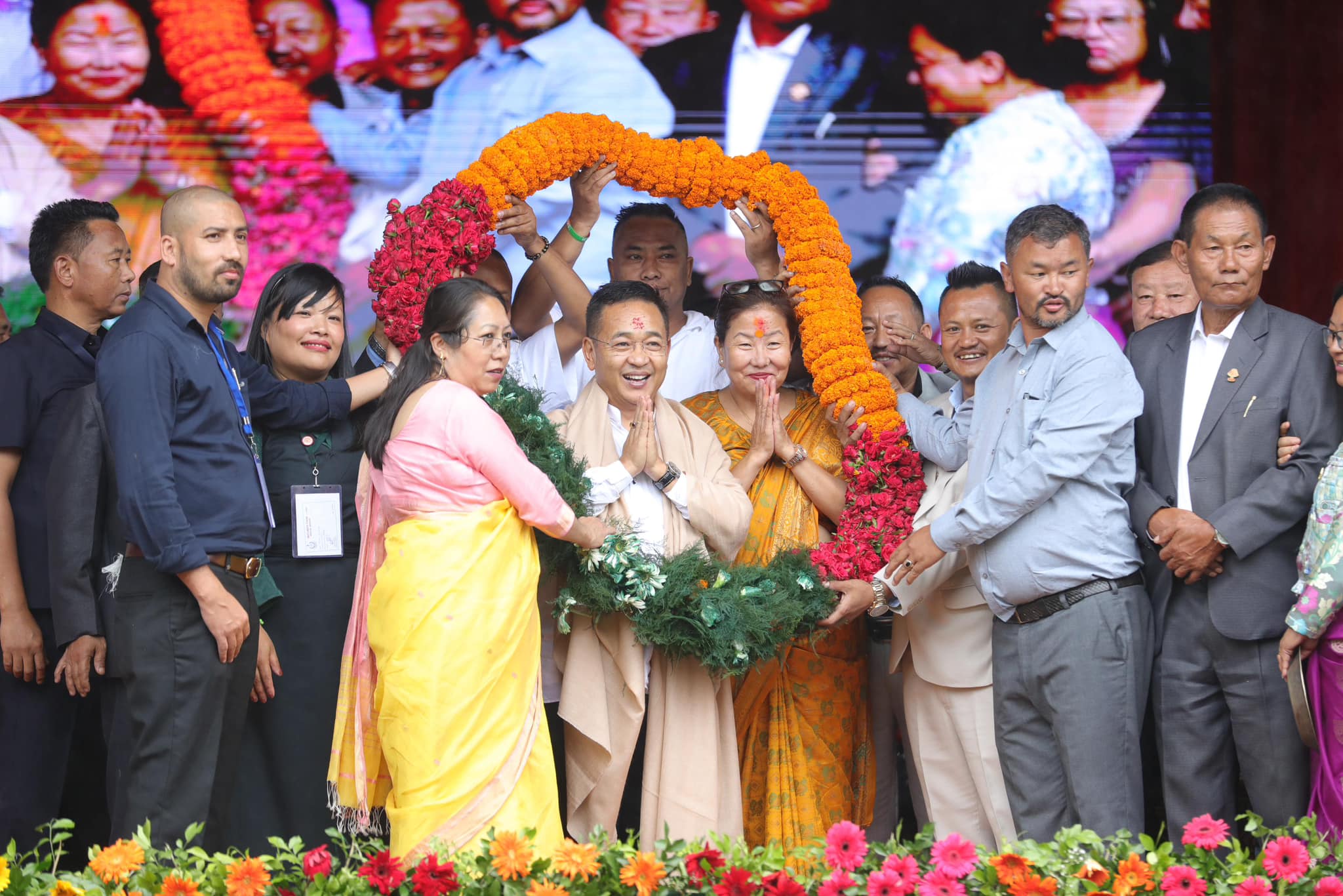 SKM Party President and Chief Minister PS Tamang Attends 'Vijay Diwas and Thanksgiving Program'