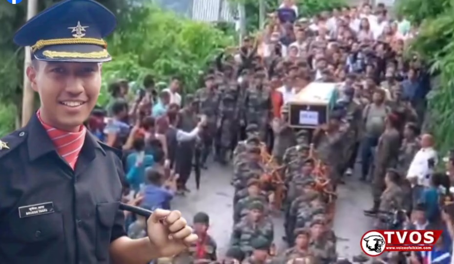 Capt Thapa's Mortal Remains Brought To Hometown Lebong, Darjeeling