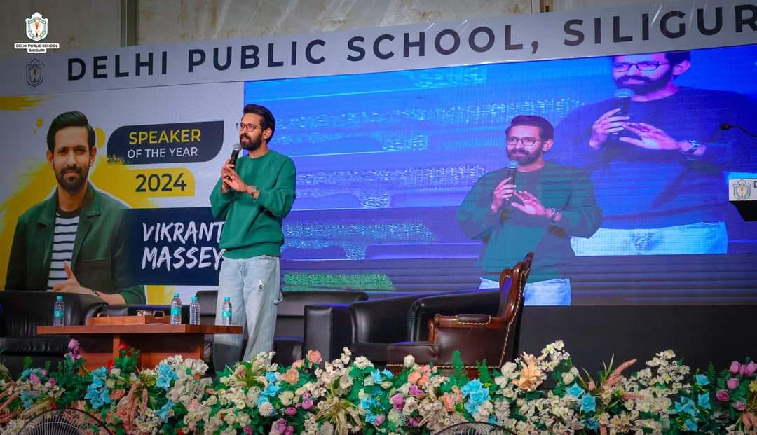 Vikrant Massey Interacted With Students Of DPS Fulbari , Siliguri