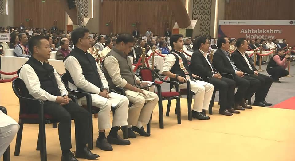 CM Attends Ashtalakshmi Mahotsav Inaugurated by PM Modi, Celebrates Northeast's Cultural Heritage 