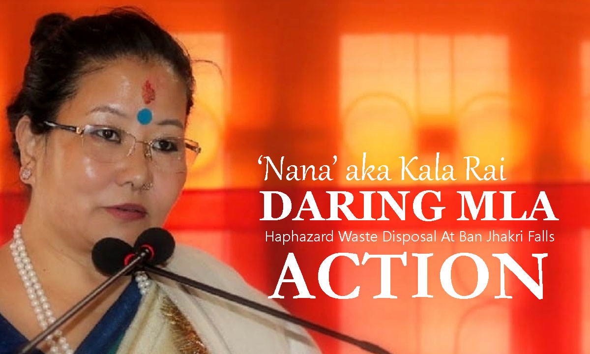 MLA Kala Nana Expresses Strong Objection Over Garbage Dump at Banjhakri Falls