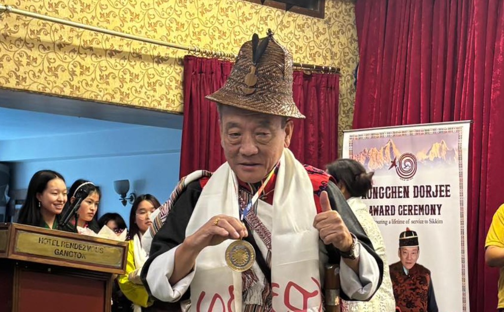 Tseten Tashi Bhutia Receives Inaugural Kongchen Dorjee Award for Protecting Sikkim’s Old Laws