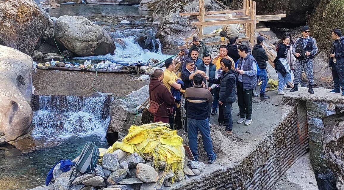 BJP Flags Massive Water Loss at Ratey-Chu Source, Demands Urgent Repairs Ahead of Tourist Season