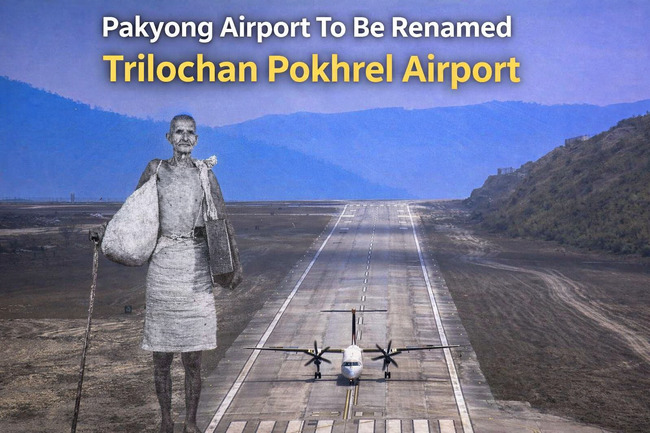 Sikkim To Rename Pakyong Airport to Honor Legendary Freedom Fighter Trilochan Pokhrel