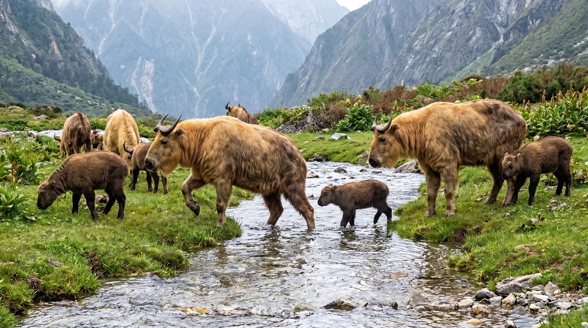 Rare Mishmi Takin Herd Captured on Camera in Sikkim After More Than Two Decades