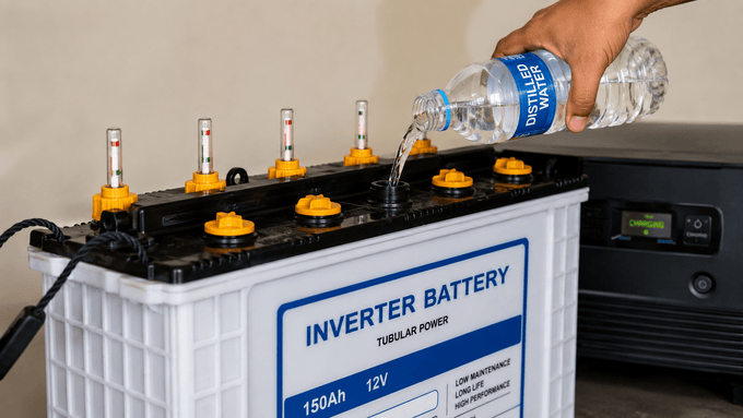 Inverter Battery Water Refill: Know the Right Time