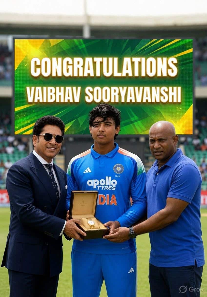 History At Old Trafford: 15-Year-Old Vaibhav Sooryavanshi Breaks Sachin Tendulkar's 37-Year Record
