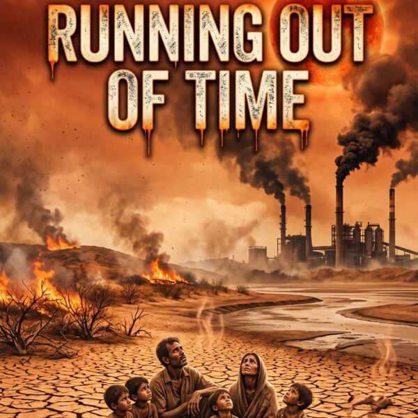 Running Out Of Time climate anthem music video released by The Voice Of Sikkim showing Earth affected by global warming