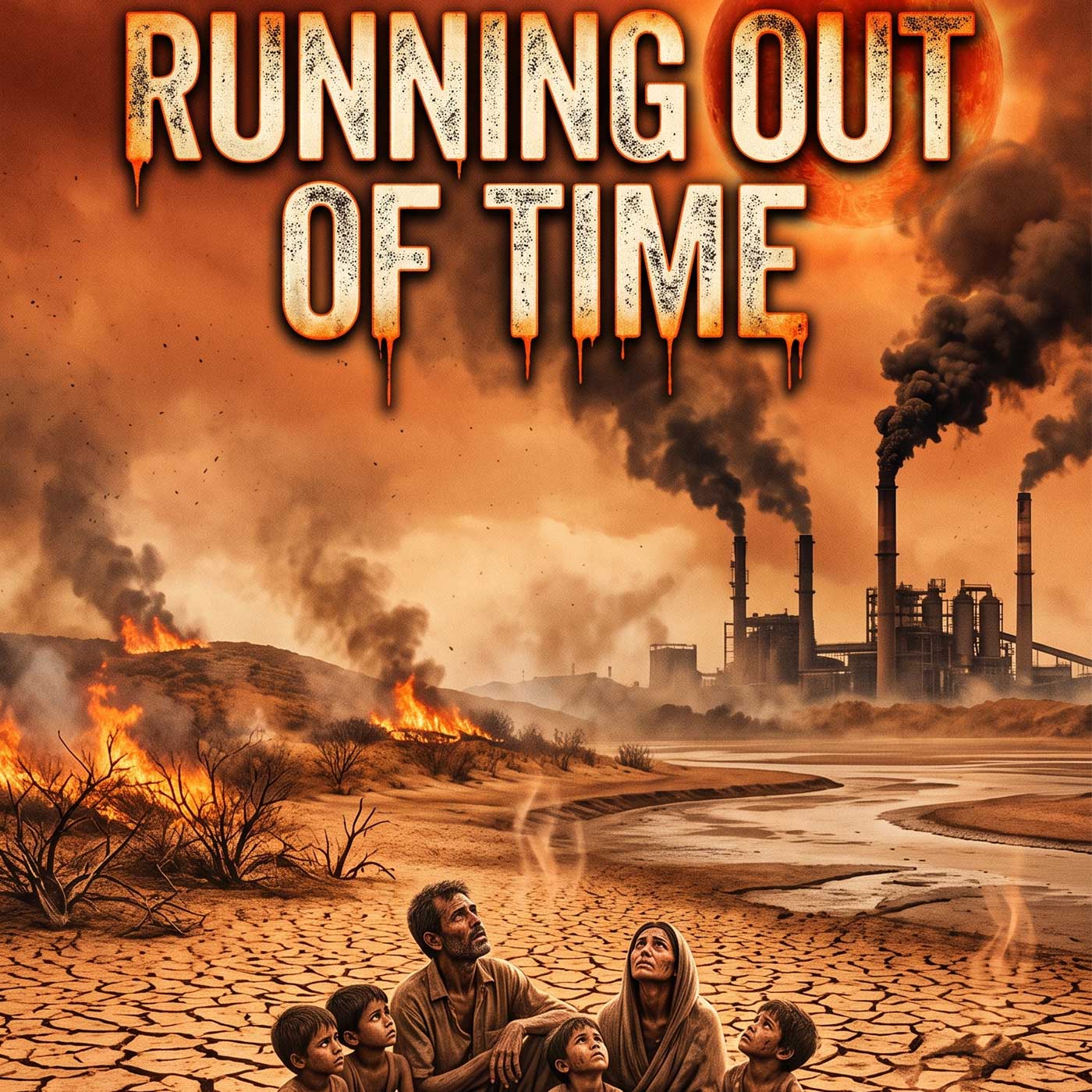 Running Out Of Time climate anthem music video released by The Voice Of Sikkim showing Earth affected by global warming