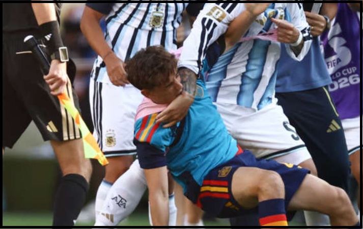 FIFA bans Argentina players after World Cup final brawl with Spain