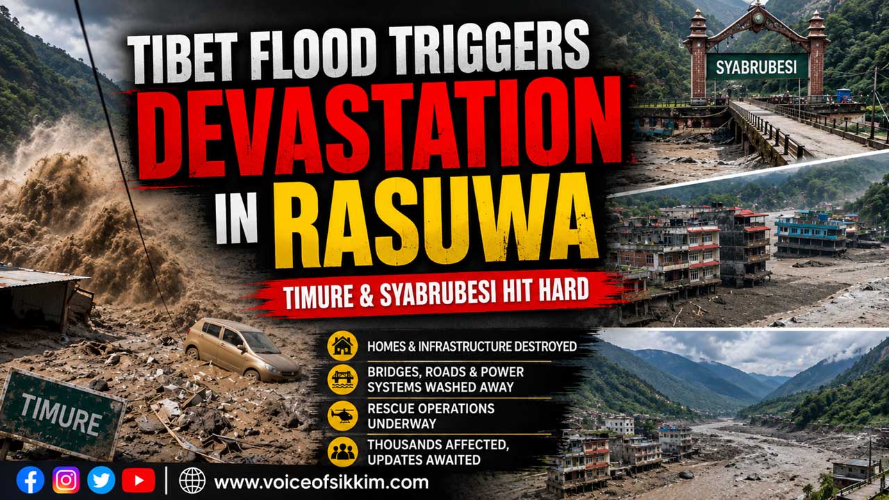 Nepal Flash Flood devastates Rasuwa near Tibet border