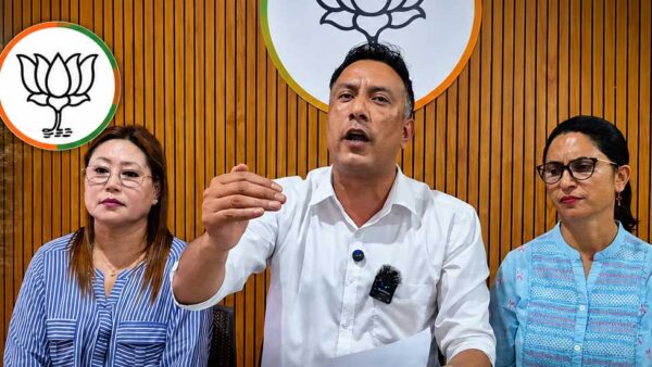 BJP leaders address press conference in Gangtok on Sikkim tourism permit system BJP leaders address press conference in Gangtok on Sikkim tourism permit system