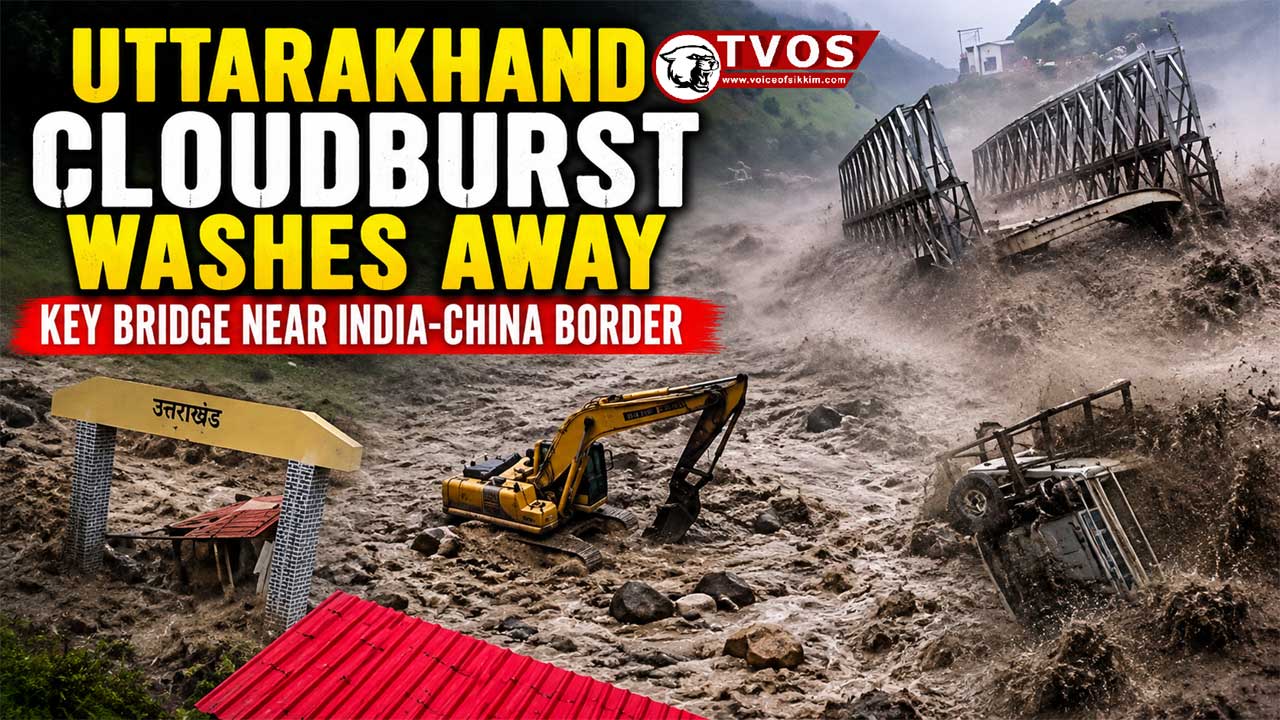 Uttarakhand cloudburst washes away BRO bridge in Chamoli's Tamak area near India-China border