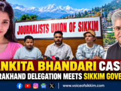 Uttarakhand Delegation addressing press conference at JUS in Gangtok