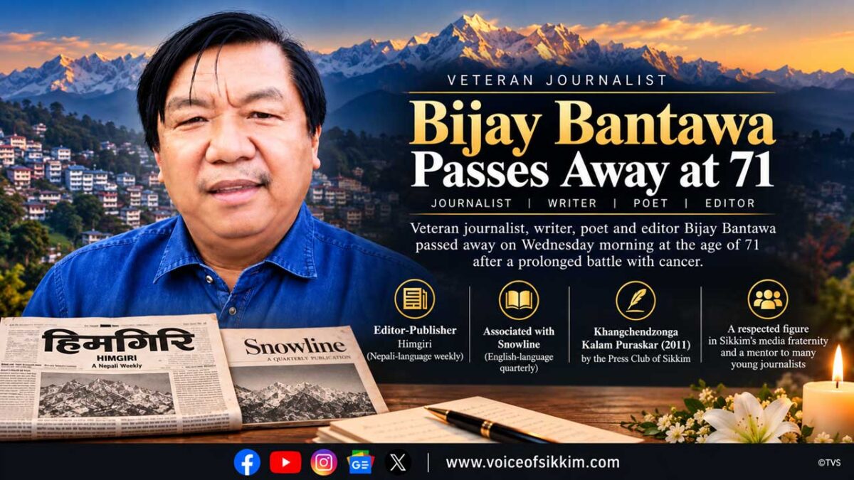 Veteran Sikkim journalist and Himgiri editor Bijay Bantawa
