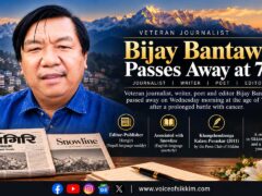 Veteran Sikkim journalist and Himgiri editor Bijay Bantawa
