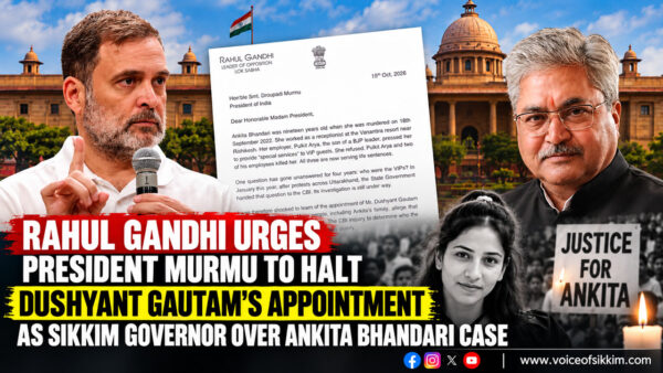 Dushyant Gautam Sikkim Governor appointment challenged in Rahul Gandhi letter to President Murmu Dushyant Gautam Sikkim Governor appointment challenged in Rahul Gandhi letter to President Murmu